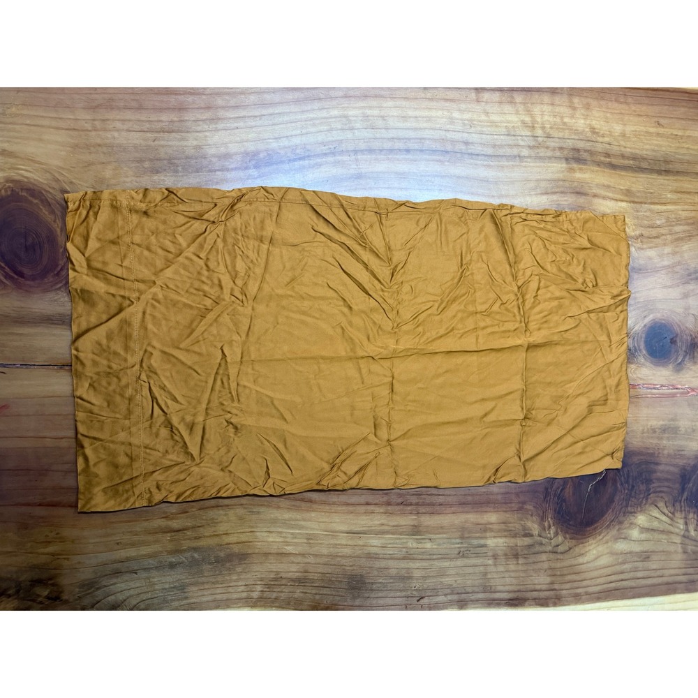 Quince Pillow Case Lot of 2 Viscose Bamboo Terracotta Orange King 20 x 40 B4-13 - Picture 7 of 7